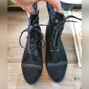 Black Suede Jack Rogers Boots